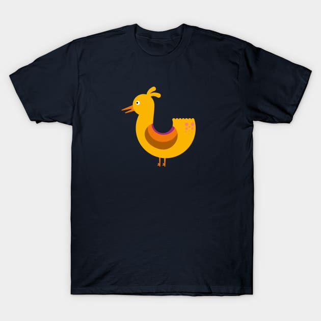 Yellow Birdy T-Shirt by wildnotions